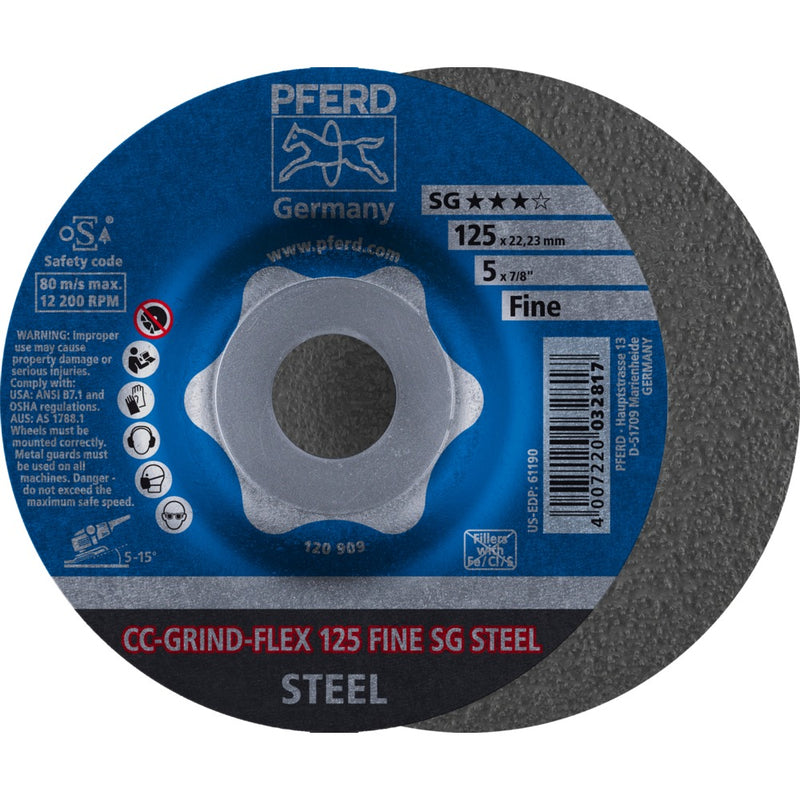 PFERD CC-GRIND-sliprondell CC-GRIND-FLEX 125 SG STEEL FINE