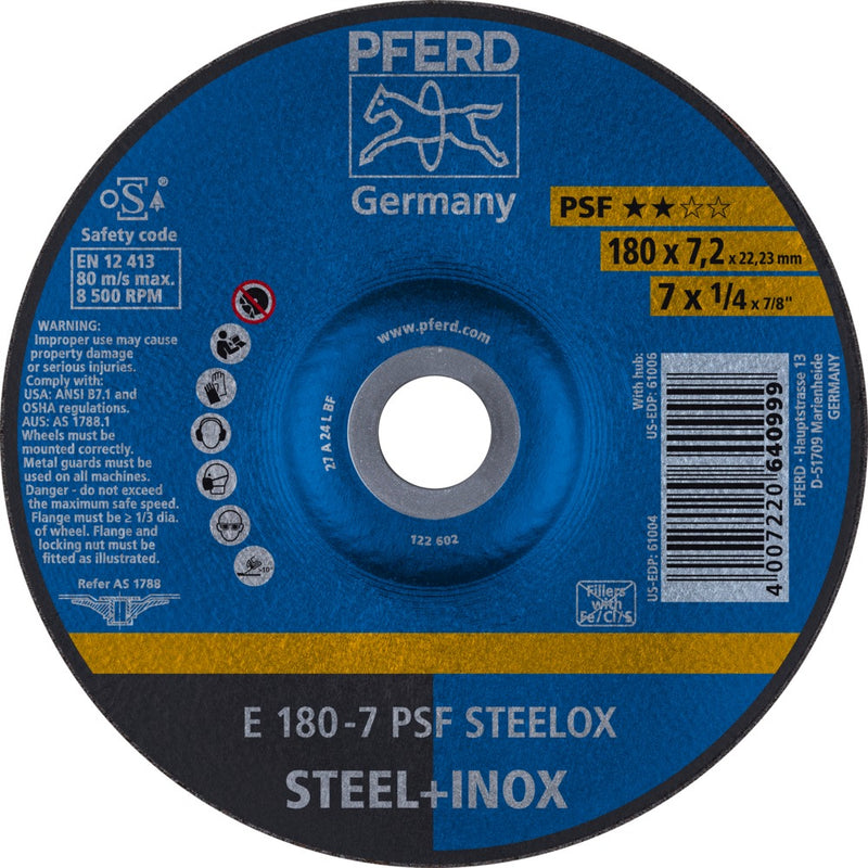 PFERD Navrondeller E 180-7 PSF STEELOX