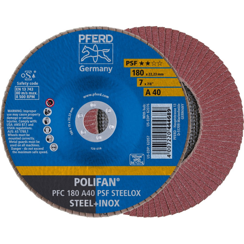 PFERD POLIFAN-lamellrondell PFC 180 A 40 PSF STEELOX