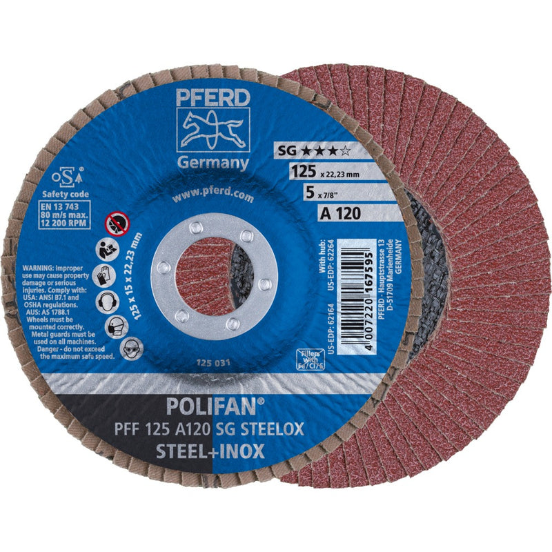 PFERD POLIFAN-lamellrondell PFF 125 A 120 SG STEELOX