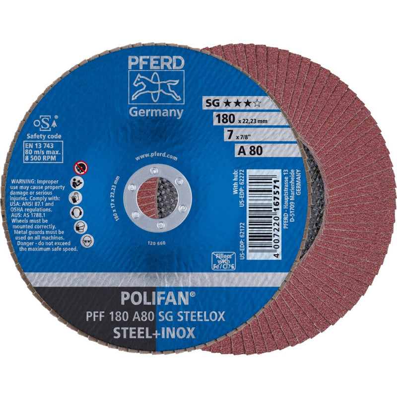 PFERD POLIFAN-lamellrondell PFF 180 A 80 SG STEELOX