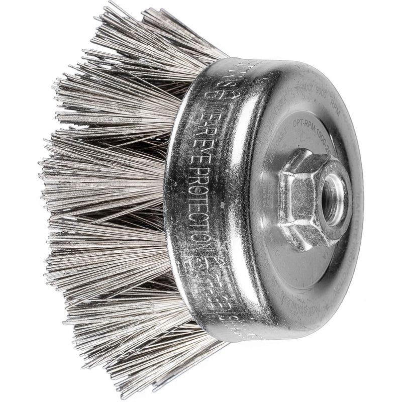 PFERD Skålborstar med gänga, virad tråd TBG 100/M14 INOX 0,50 DIA 400